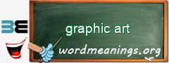 WordMeaning blackboard for graphic art